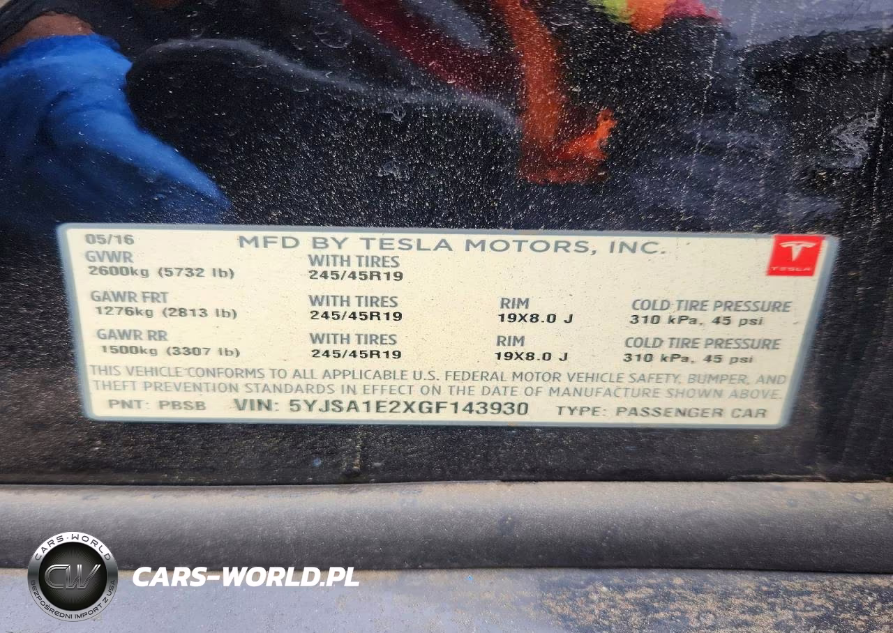 2016 Tesla Model S VIN:5YJSA1E2XGF143930 - 12