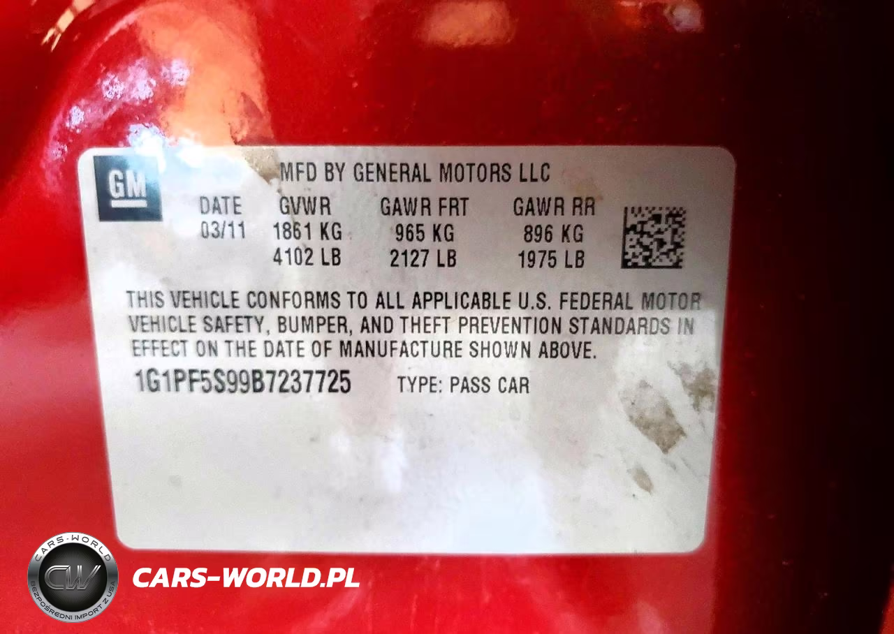 2011 Chevrolet Cruze Lt VIN:1G1PF5S99B7237725 - 12