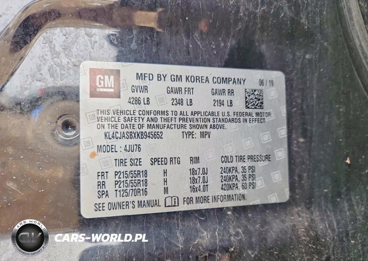 2019 Buick Encore Preferred VIN:KL4CJASBXKB945652 - 12