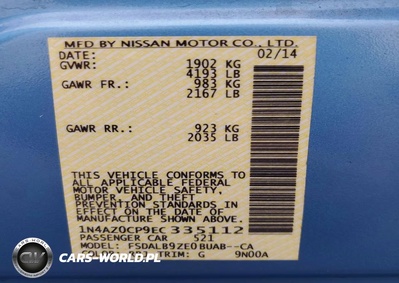 2014 Nissan Leaf S VIN:1N4AZ0CP9EC335112 - 12