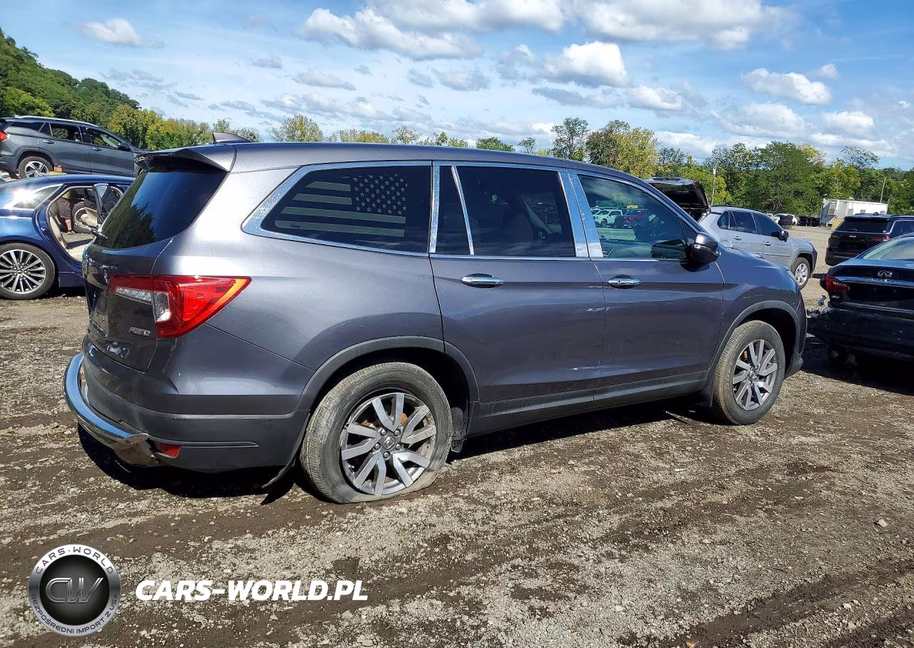 2019 Honda Pilot Ex VIN:5FNYF6H39KB074329 - 3