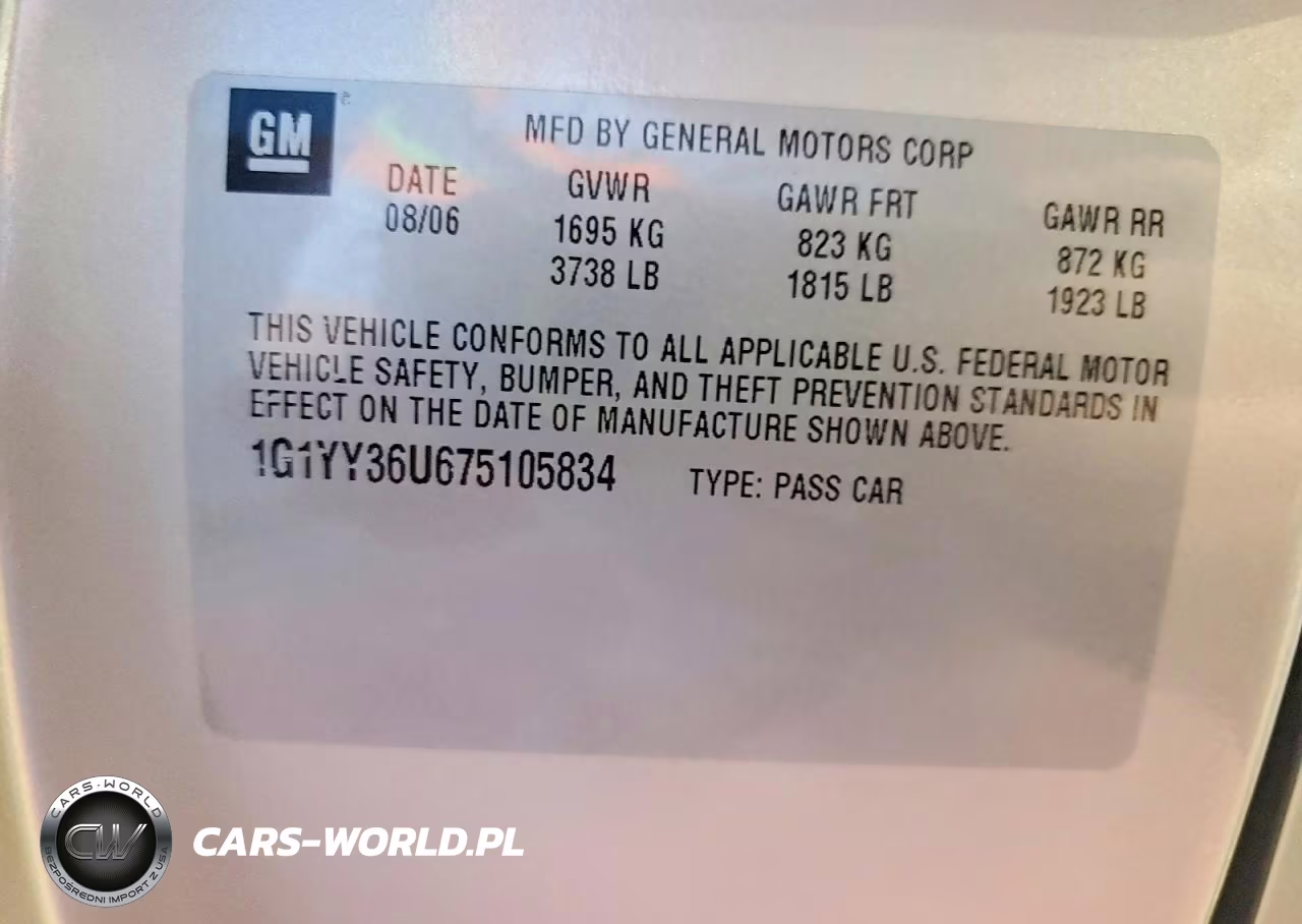 2007 Chevrolet Corvette VIN:1G1YY36U675105834 - 13