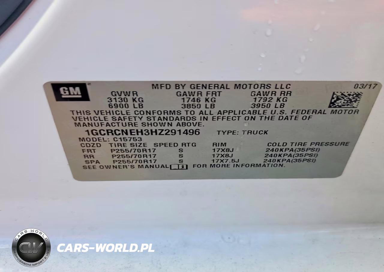 2017 Chevrolet Silverado C1500 VIN:1GCRCNEH3HZ291496 - 13