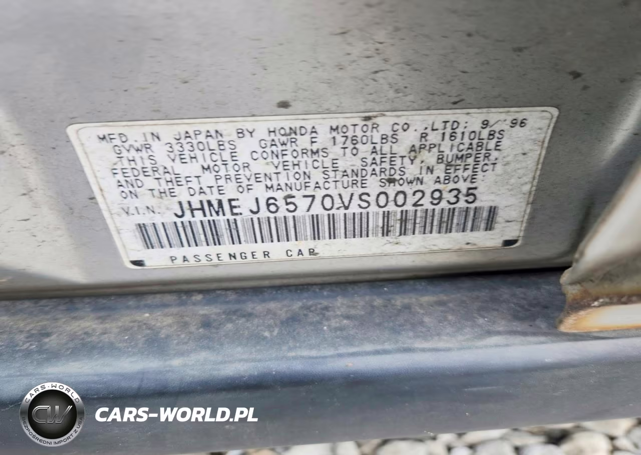 1997 Honda Civic Lx VIN:JHMEJ6570VS002935 - 12