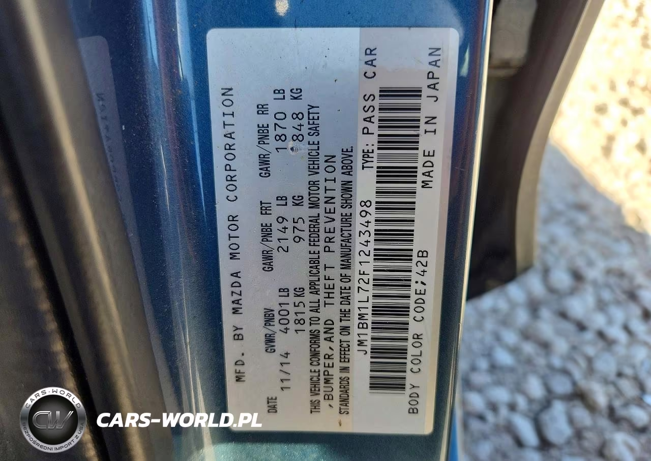 2015 Mazda 3 Touring VIN:JM1BM1L72F1243498 - 13