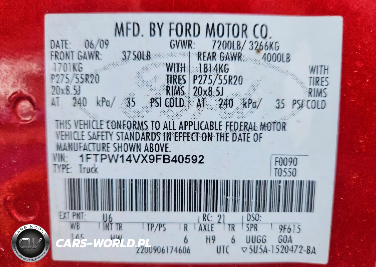 2009 Ford F150 Supercrew VIN:1FTPW14VX9FB40592 - 12