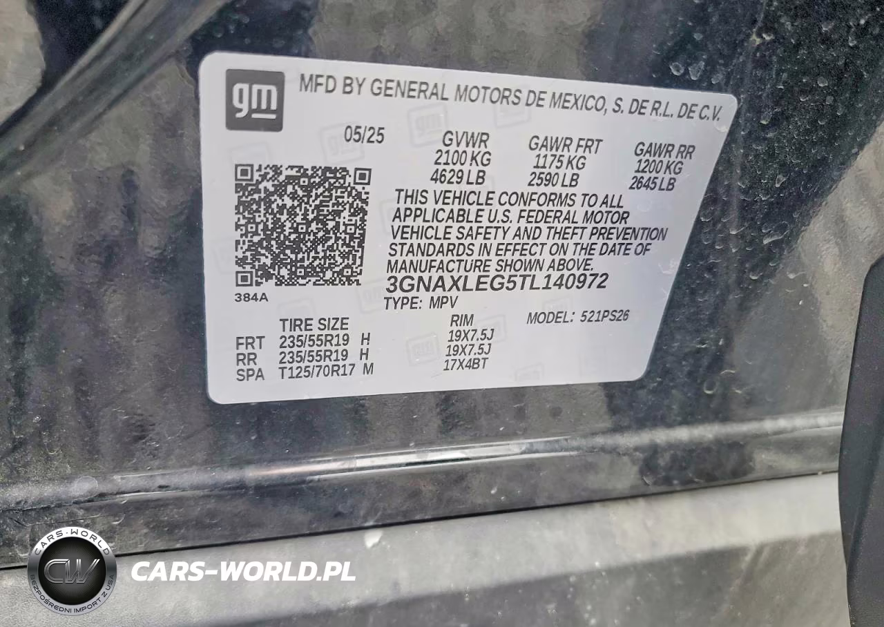 2026 Chevrolet Equinox Rs VIN:3GNAXLEG5TL140972 - 13