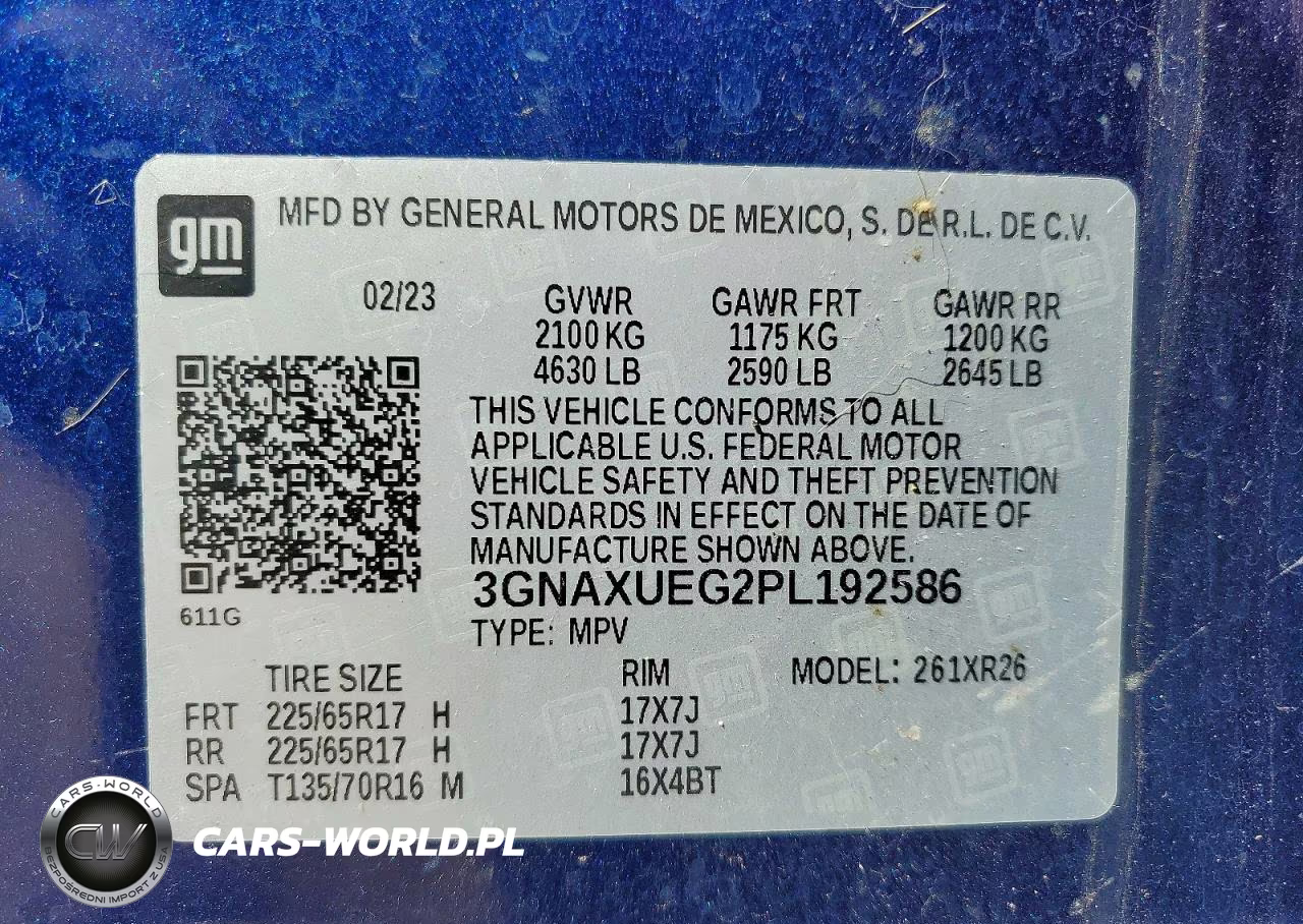 2023 Chevrolet Equinox Lt VIN:3GNAXUEG2PL192586 - 14
