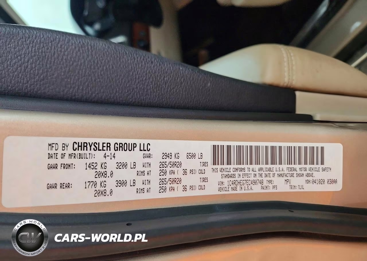 2014 Dodge Durango Citadel VIN:1C4RDHEG7EC490748 - 14