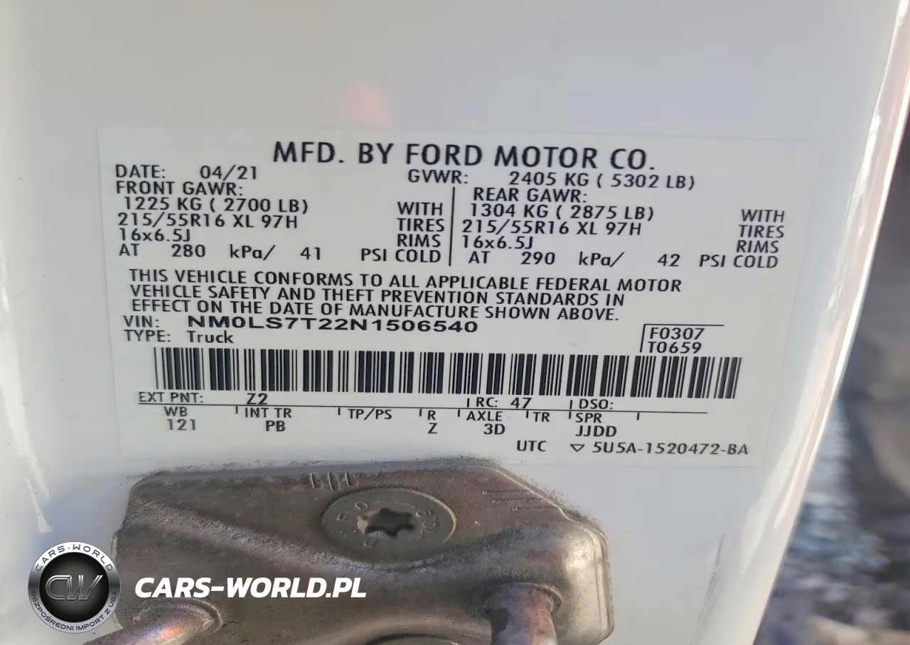 2022 Ford Transit Connect Xlt Delivery Van VIN:NM0LS7T22N1506540 - 13