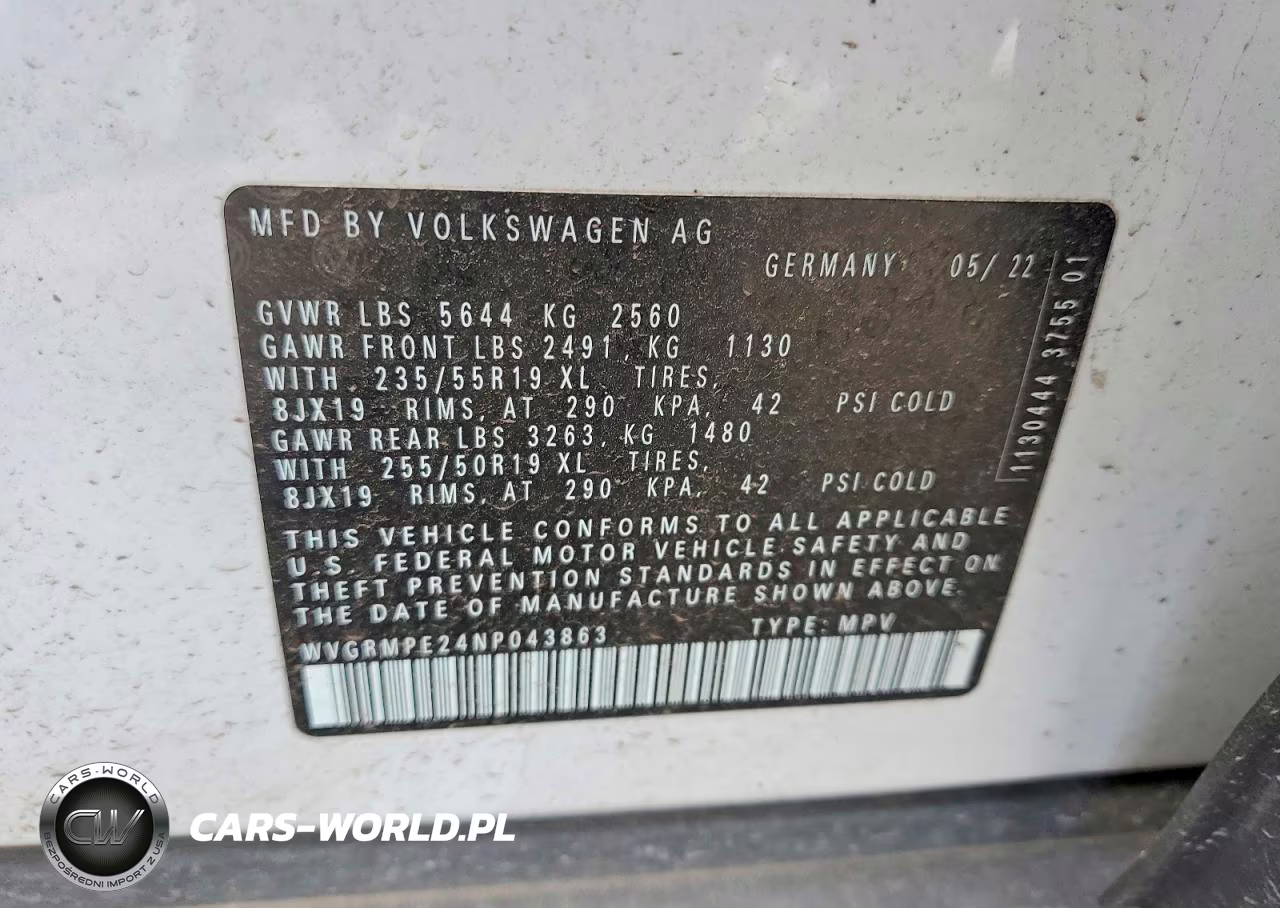 2022 Volkswagen Id.4 Pro VIN:WVGRMPE24NP043863 - 12
