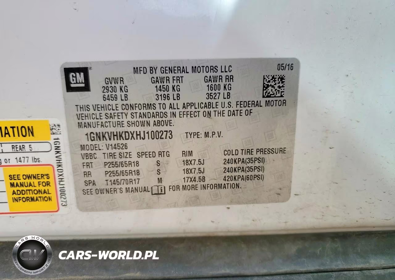 2017 Chevrolet Traverse Lt VIN:1GNKVHKDXHJ100273 - 13