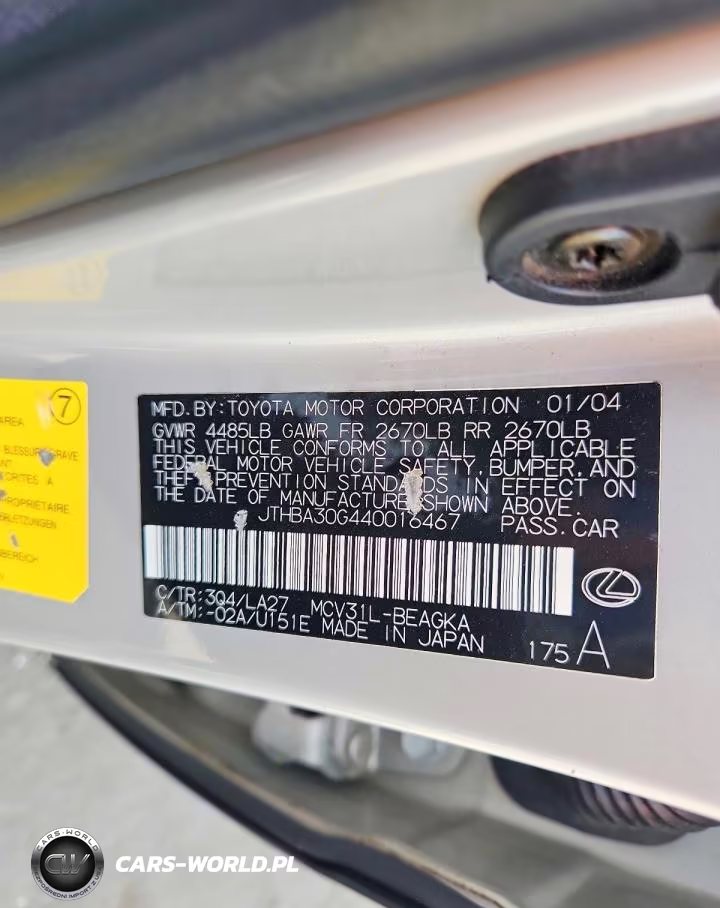 2004 Lexus Es 330 VIN:JTHBA30G440016467 - 12