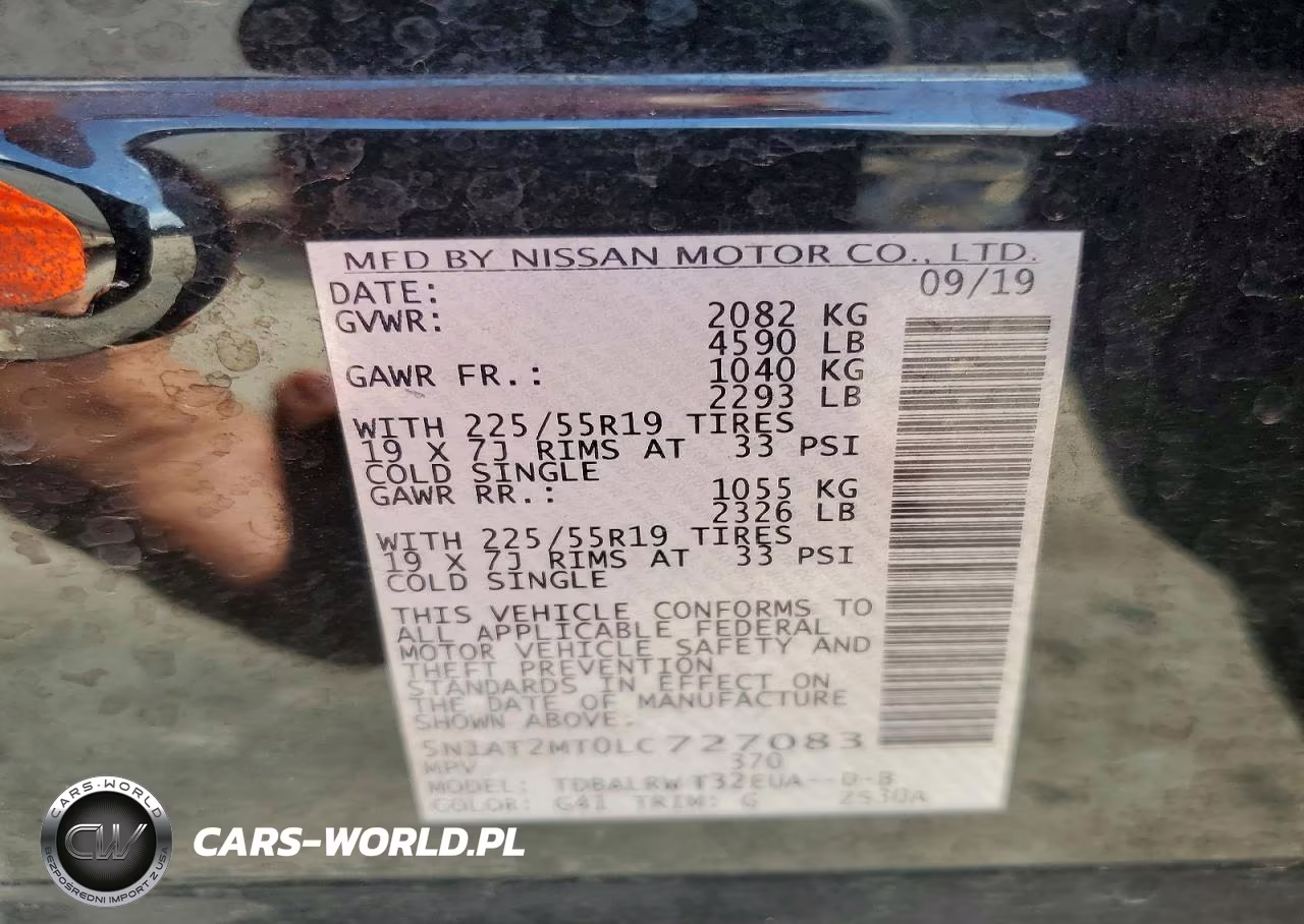 2020 Nissan Rogue Sl VIN:5N1AT2MT0LC727083 - 13
