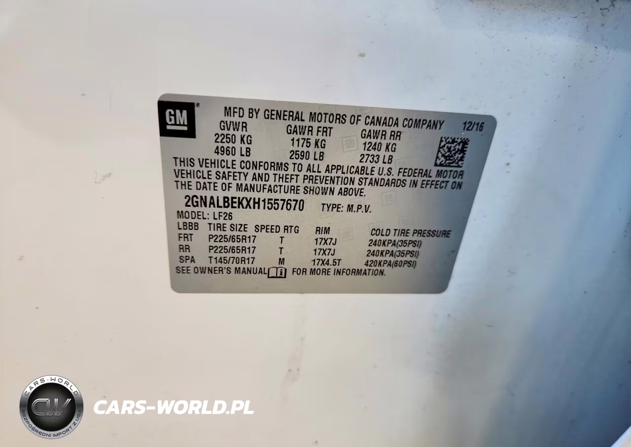 2017 Chevrolet Equinox Ls VIN:2GNALBEKXH1557670 - 13