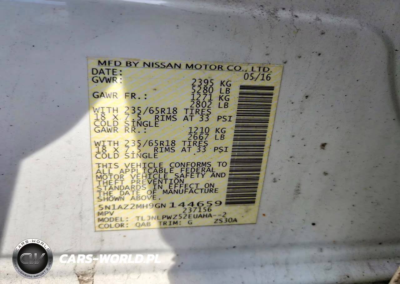 2016 Nissan Murano S VIN:5N1AZ2MH9GN144659 - 14