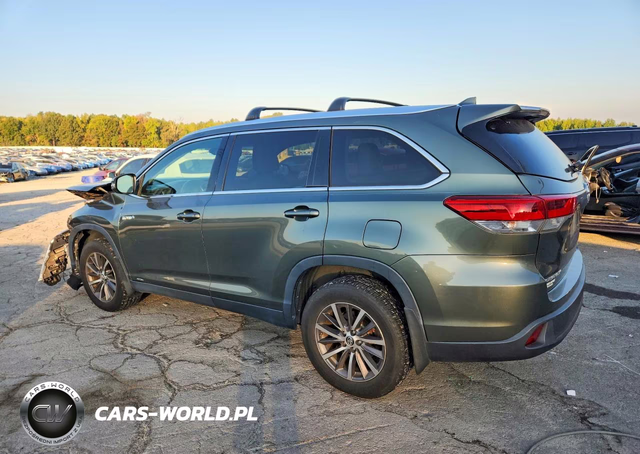 2019 Toyota Highlander Hybrid Xle VIN:5TDJGRFH2KS055339 - 2
