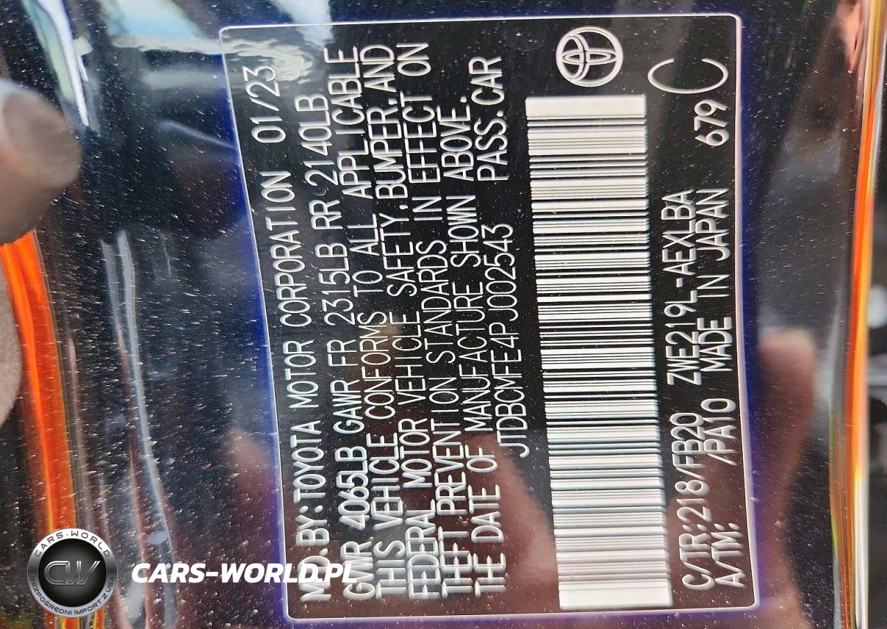 2023 Toyota Corolla Hybrid Le VIN:JTDBCMFE4PJ002543 - 12