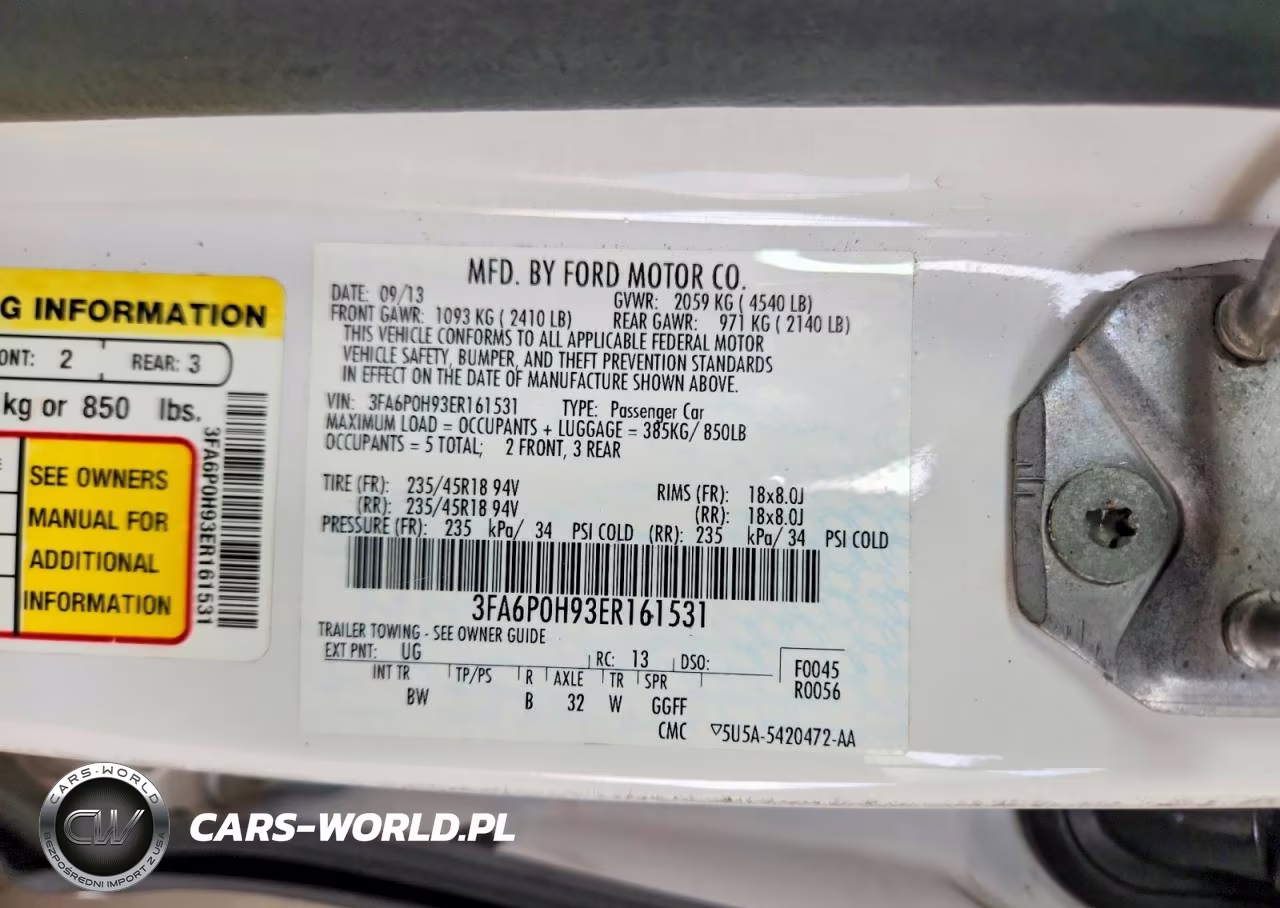 2014 Ford Fusion Se VIN:3FA6P0H93ER161531 - 13