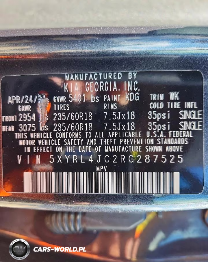 2024 Kia Sorento S VIN:5XYRL4JC2RG287525 - 13