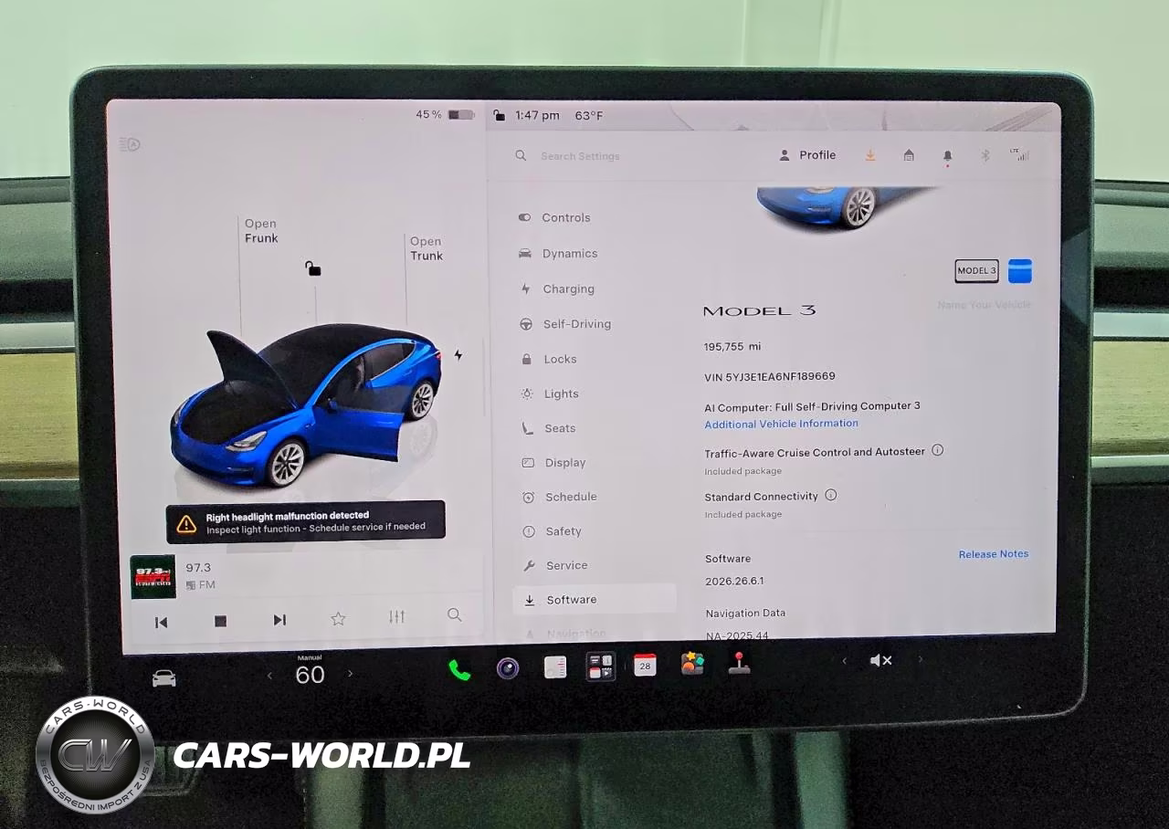 2022 Tesla Model 3 VIN:5YJ3E1EA6NF189669 - 9