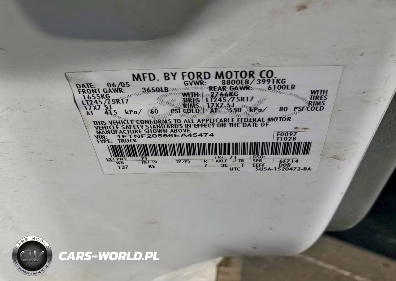 2006 Ford F250 Super Duty Dump Truck VIN:1FTNF20556EA45474 - 12