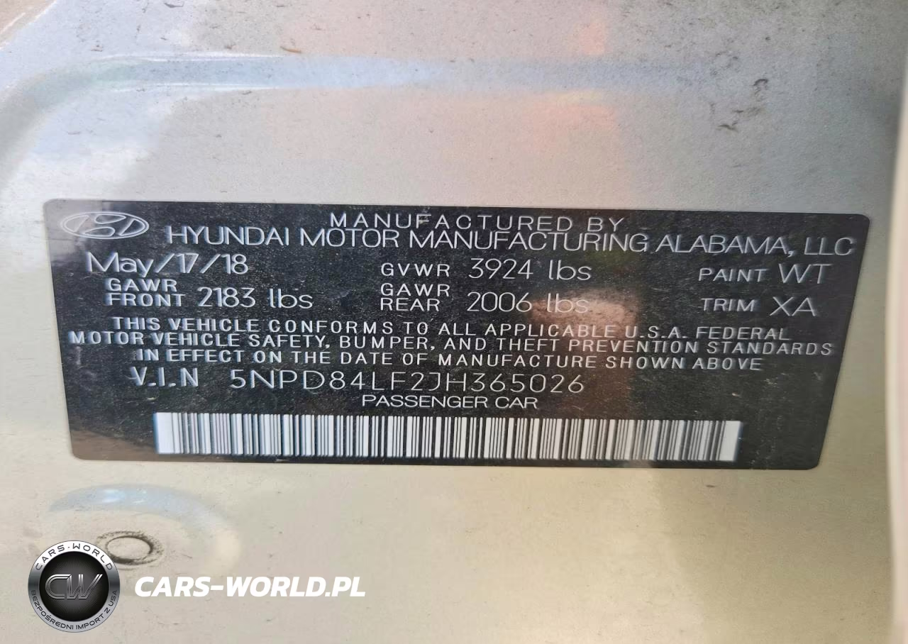 2018 Hyundai Elantra Sel VIN:5NPD84LF2JH365026 - 12