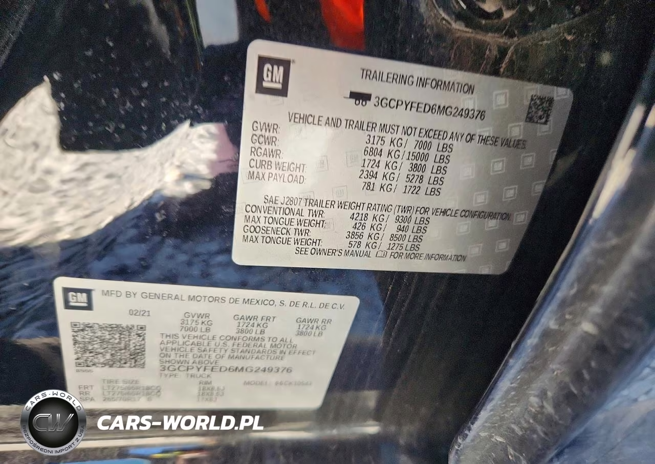 2021 Chevrolet Silverado K1500 Lt Trail Boss VIN:3GCPYFED6MG249376 - 12