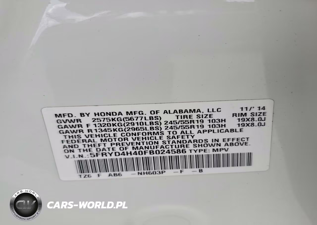 2015 Acura Mdx Technology VIN:5FRYD4H40FB024586 - 14