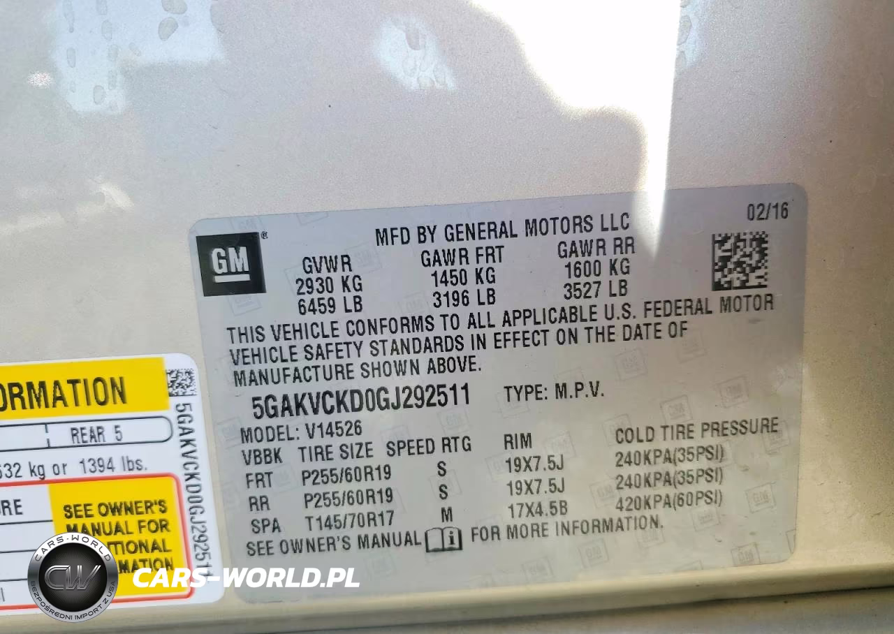 2016 Buick Enclave VIN:5GAKVCKD0GJ292511 - 13