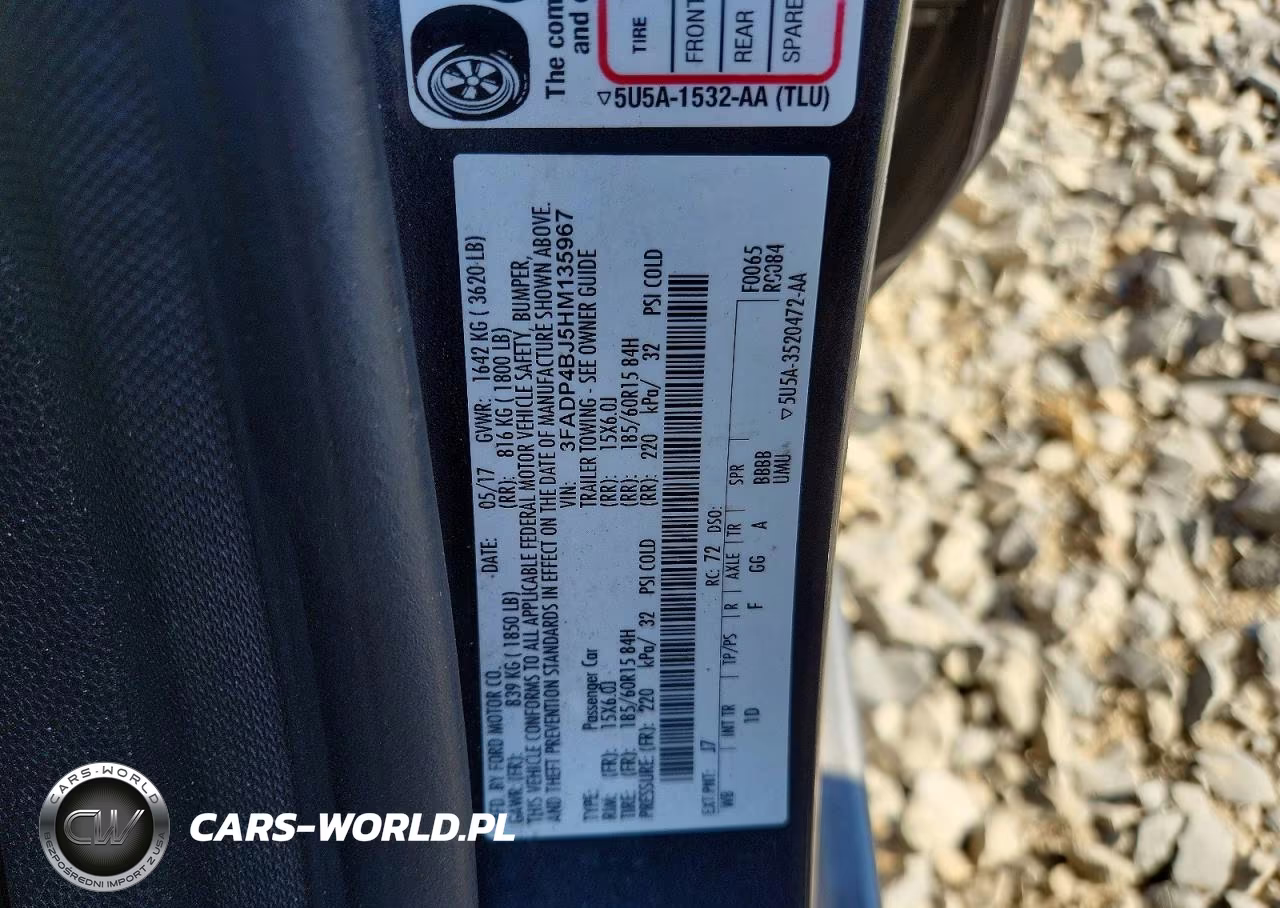 2017 Ford Fiesta Se VIN:3FADP4BJ5HM135967 - 12