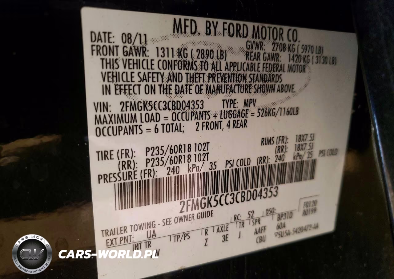 2012 Ford Flex VIN:2FMGK5CC3CBD04353 - 14