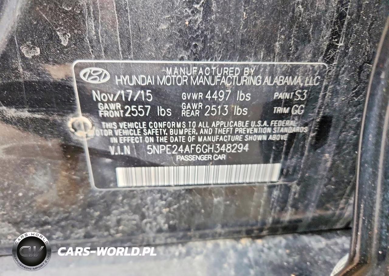2016 Hyundai Sonata Se VIN:5NPE24AF6GH348294 - 12