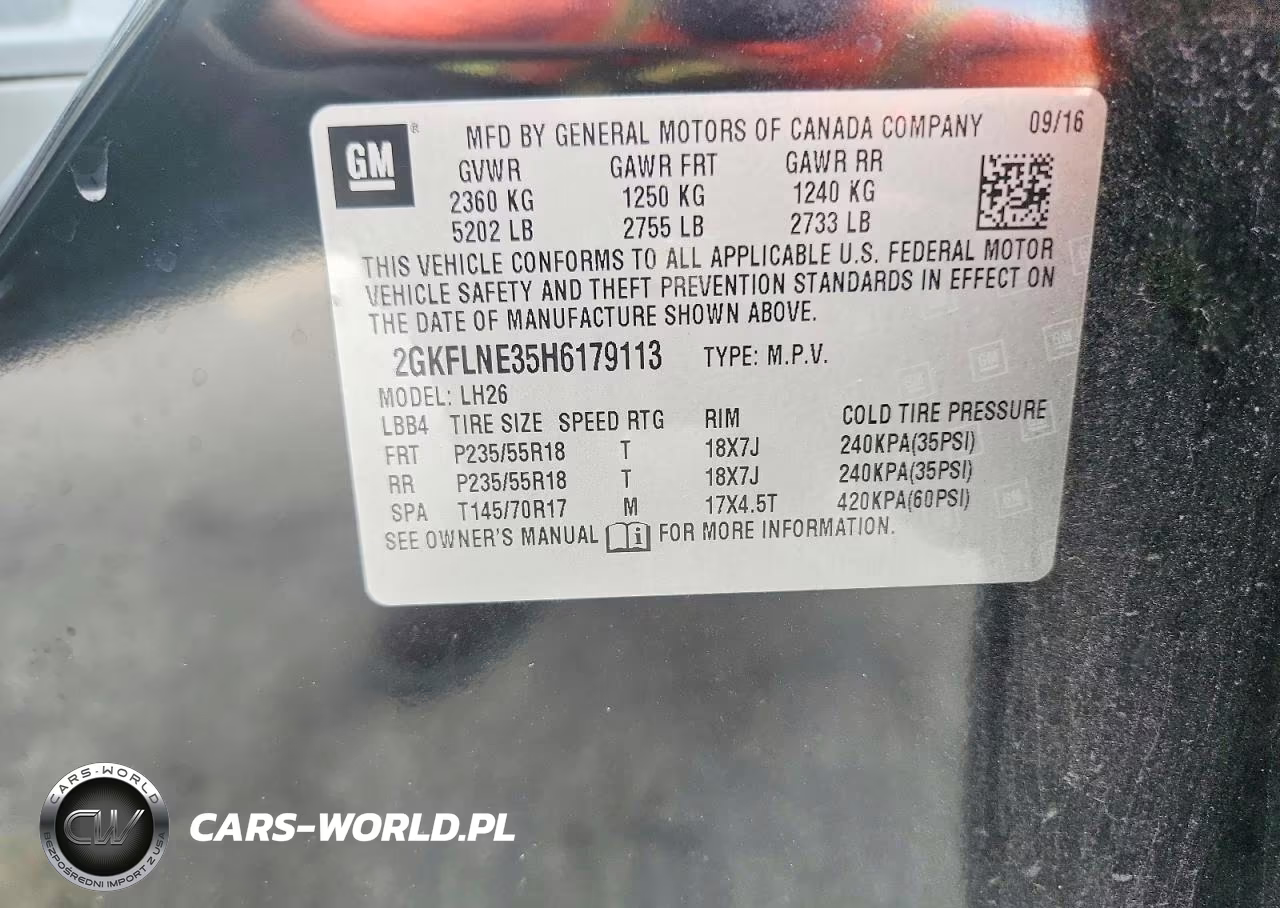 2017 GMC Terrain Sle VIN:2GKFLNE35H6179113 - 14