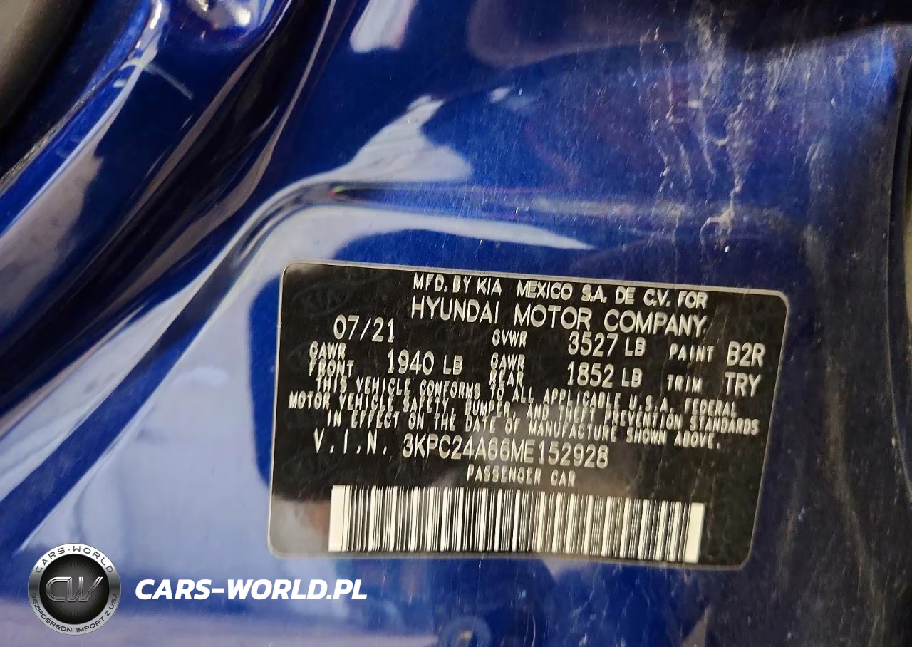 2021 Hyundai Accent Sel VIN:3KPC24A66ME152928 - 12