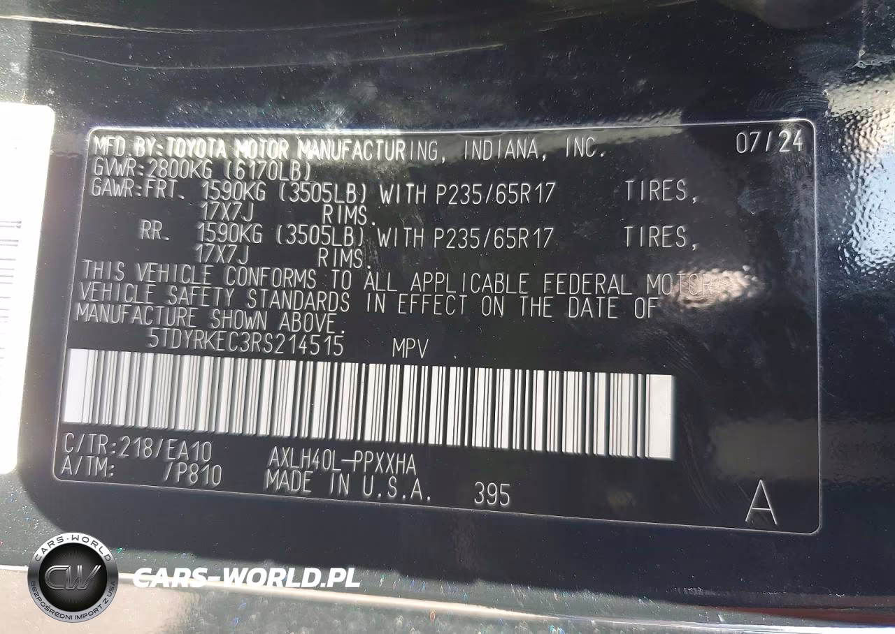 2024 Toyota Sienna Xle VIN:5TDYRKEC3RS214515 - 14