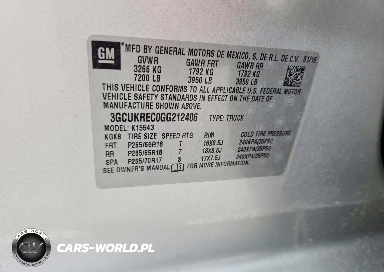 2016 Chevrolet Silverado K1500 Lt VIN:3GCUKREC0GG212406 - 12