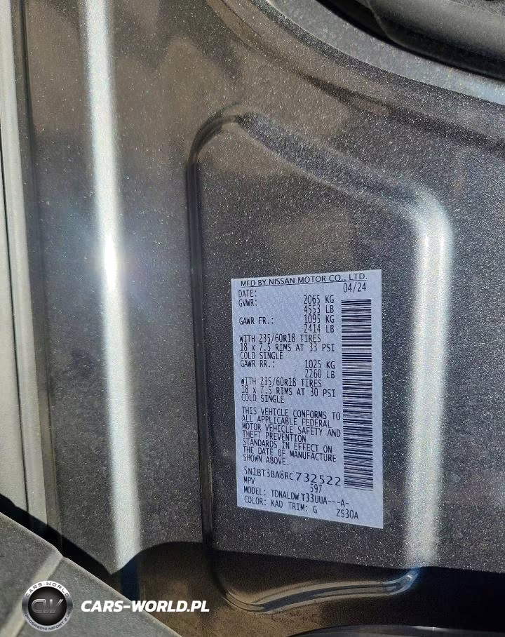 2024 Nissan Rogue Sv VIN:5N1BT3BA8RC732522 - 14