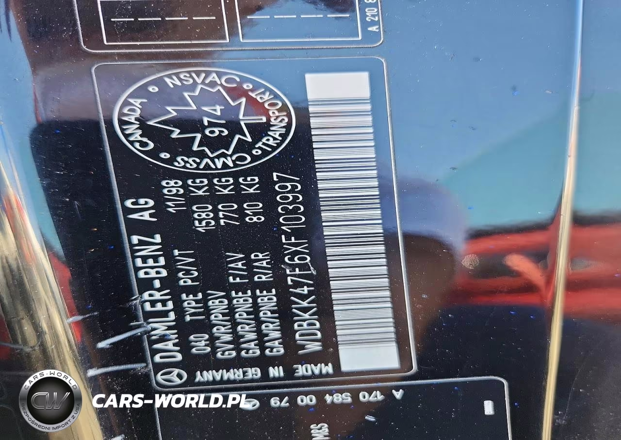 1999 Mercedes-Benz Slk 230 Kompressor VIN:WDBKK47F6XF103997 - 12
