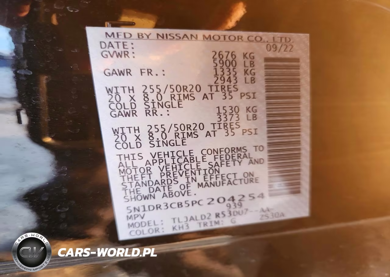 2023 Nissan Pathfinder Sl VIN:5N1DR3CB5PC204254 - 13