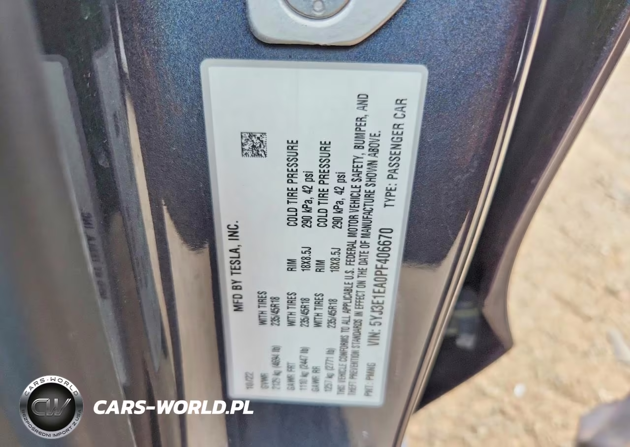 2023 Tesla Model 3 VIN:5YJ3E1EA0PF406670 - 12
