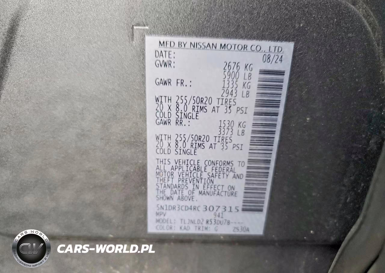 2024 Nissan Pathfinder Sl VIN:5N1DR3CD4RC307315 - 13