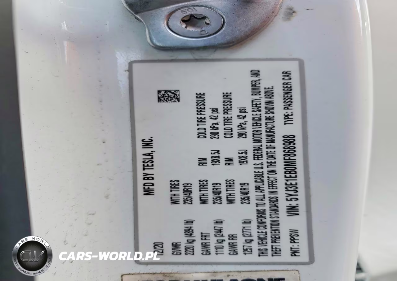 2021 Tesla Model 3 VIN:5YJ3E1EB0MF868988 - 12