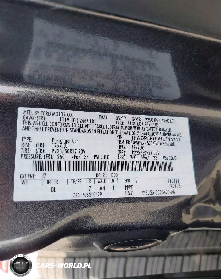 2017 Ford C-Max Titanium VIN:1FADP5FU9HL111117 - 14