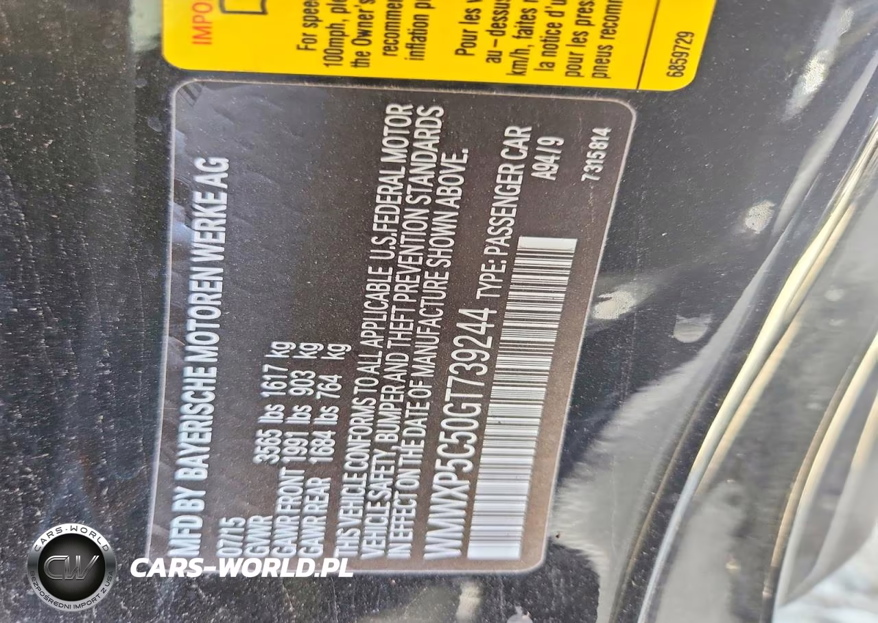 2016 Mini Cooper VIN:WMWXP5C50GT739244 - 12