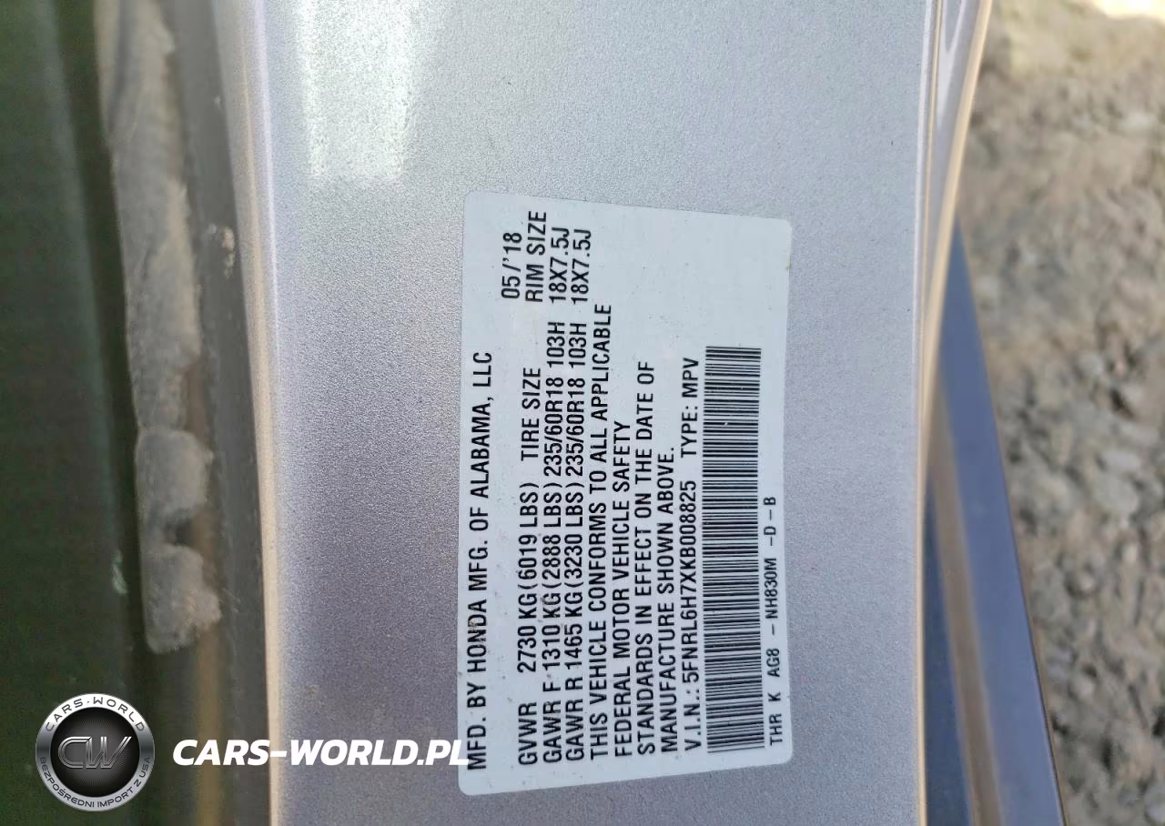 2019 Honda Odyssey Exl VIN:5FNRL6H7XKB008825 - 13
