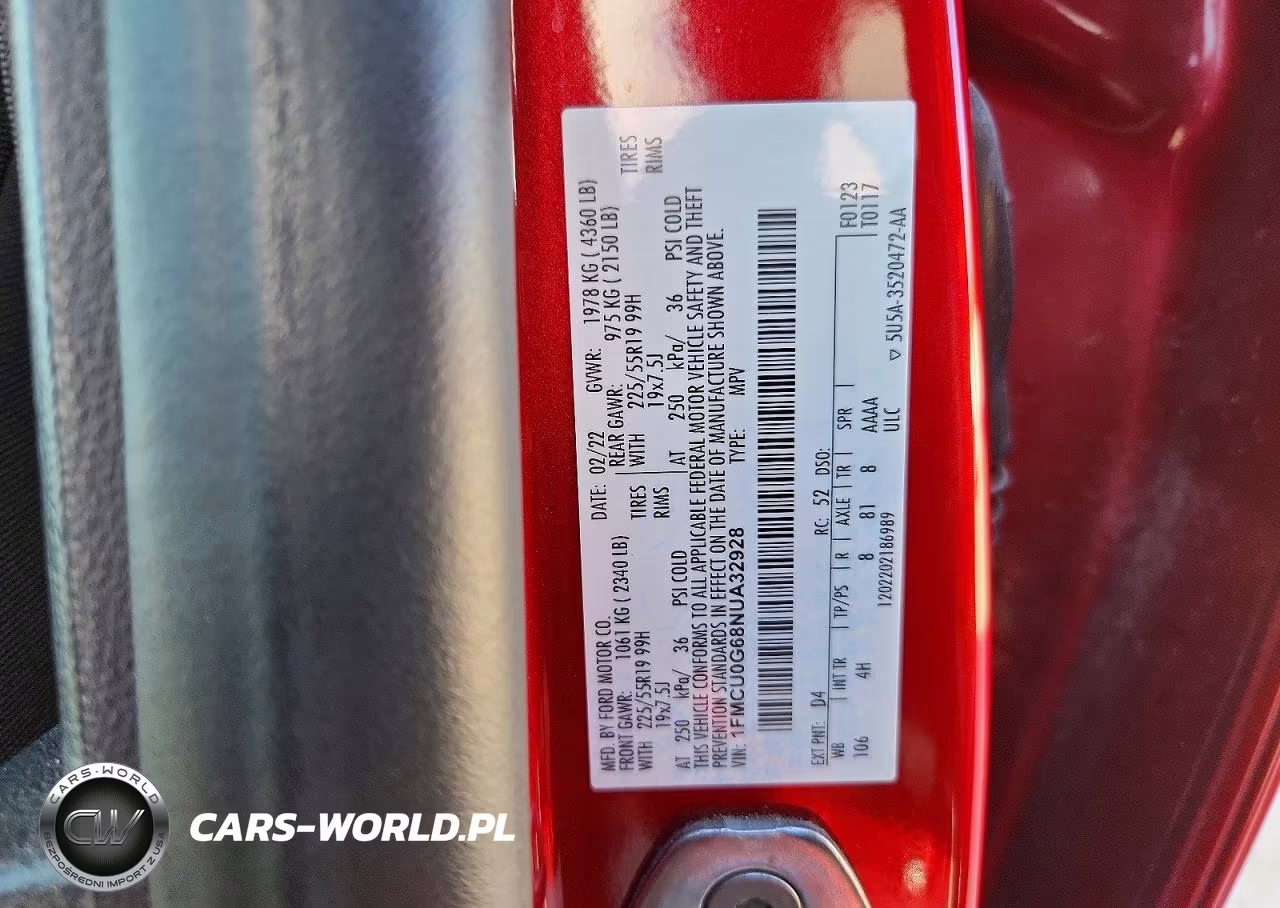 2022 Ford Escape Se VIN:1FMCU0G68NUA32928 - 13
