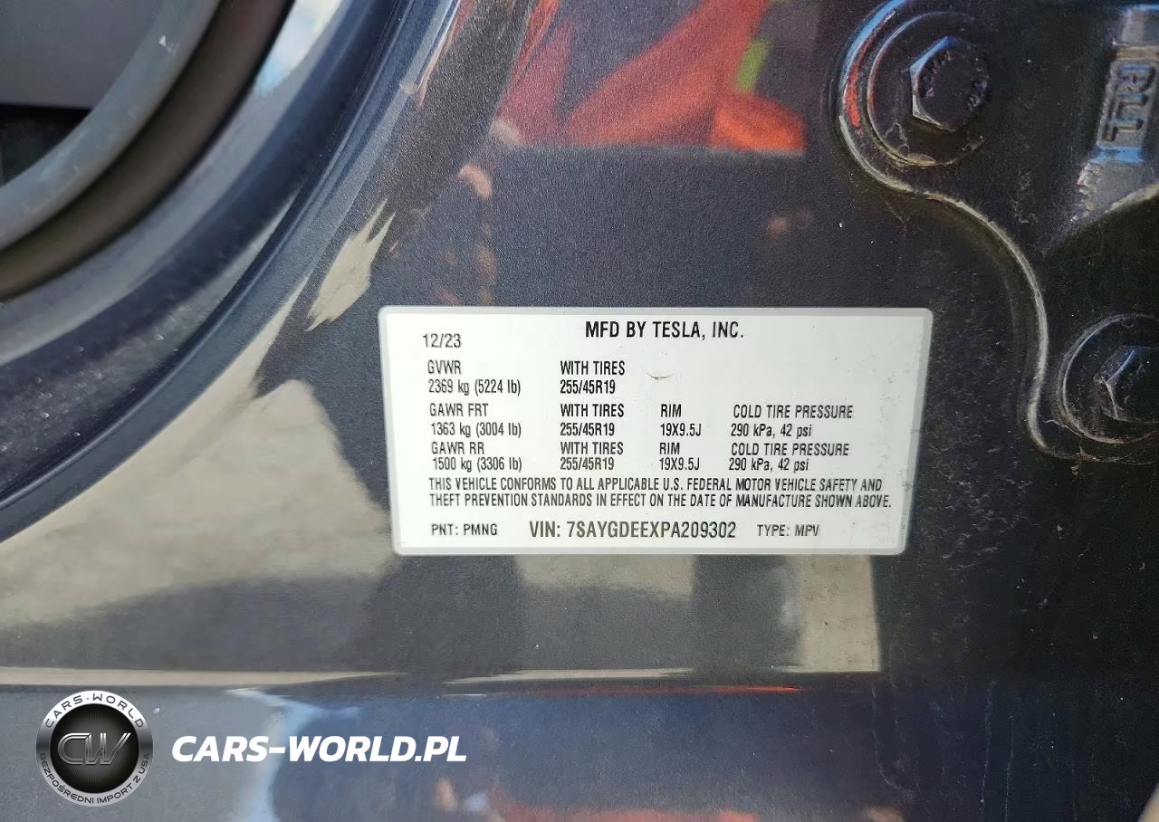 2023 Tesla Model Y VIN:7SAYGDEEXPA209302 - 14