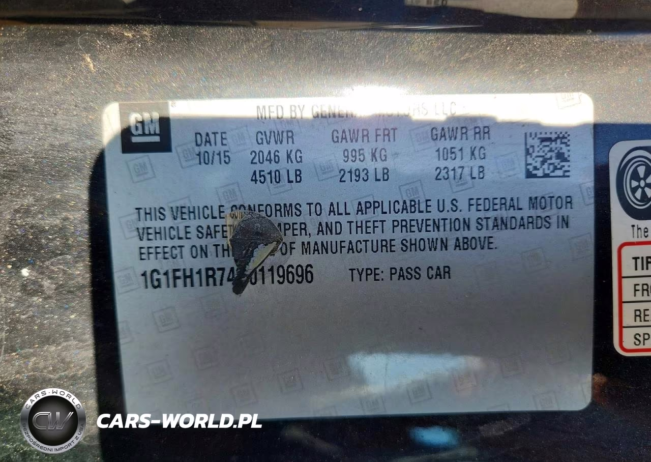 2016 Chevrolet Camaro Ss VIN:1G1FH1R74G0119696 - 12
