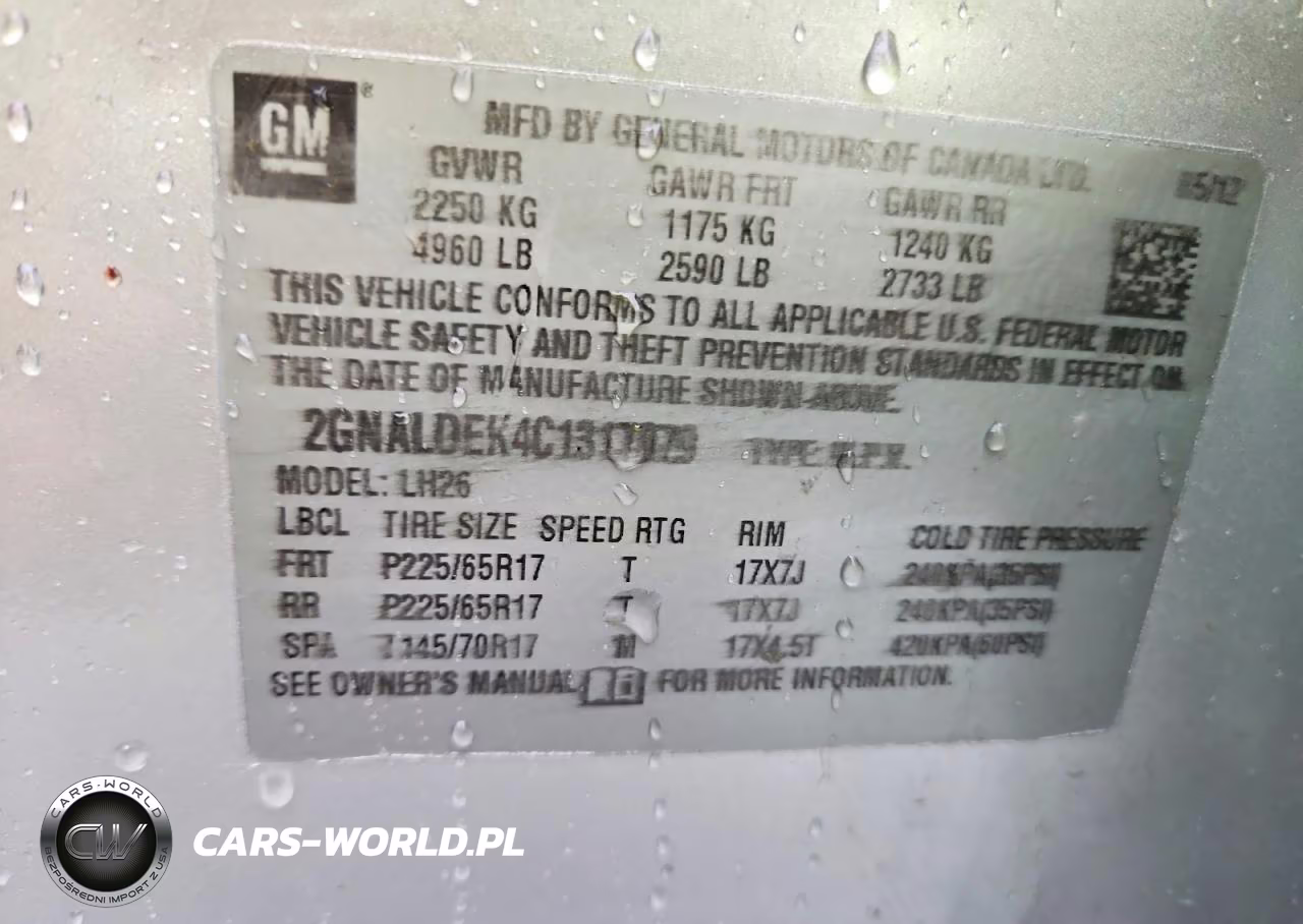 2012 Chevrolet Equinox Lt VIN:2GNALDEK4C1317079 - 13